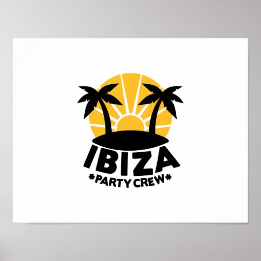 Ibiza Party Crew Poster (Vorne)