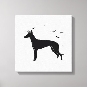 Ibiza-Pod � Halloween-Mond-Silhouette Klasse Leinwanddruck