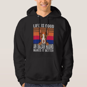 Ibiza-Podengo macht Ihr Leben gut Vintage Hoodie