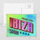 IBIZA POSTKARTE (Vorne/Hinten)