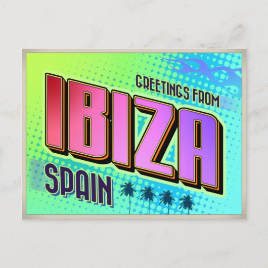 IBIZA POSTKARTE (Vorderseite)