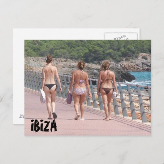 IBIZA POSTKARTE (Vorne/Hinten)