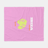 Ibiza, Preppy, Preppy Room, rosa Fleecedecke (Vorderseite (Horizontal))