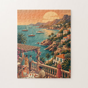 Ibiza-Puzzle, Vintage-Reiseszene, Spanien, Sonne Puzzle