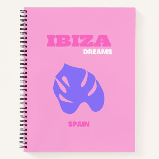 Ibiza, Reisekunst, Preppy, Preppy Room, Pink Notizblock (Vorderseite)