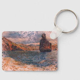 Ibiza: Sa Polleta des Punset & Benirras Sunset Art Schlüsselanhänger