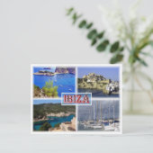 Ibiza ^ San Miquel - Old Town - Santa Eularia - Postkarte (Stehend Vorderseite)
