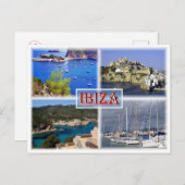 Ibiza ^ San Miquel - Old Town - Santa Eularia - Postkarte (Vorne/Hinten)