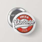 Ibiza spain-Logo im Vintagen Stil Button (Vorne & Hinten)