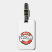 Ibiza spain-Logo im Vintagen Stil Gepäckanhänger (Vorderseite vertikal)