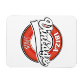 Ibiza spain-Logo im Vintagen Stil Magnet (Horizontal)