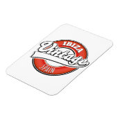 Ibiza spain-Logo im Vintagen Stil Magnet (Linke Seite)
