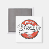 Ibiza spain-Logo im Vintagen Stil Magnet (Vorderseite/Rückseite)