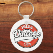 Ibiza spain-Logo im Vintagen Stil Schlüsselanhänger (Vorderseite)
