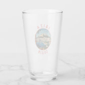 Ibiza Spain Retro Distressed Circle Glas (Rückseite)