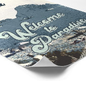 Ibiza Spain Vintage Travel Poster (Ecke)