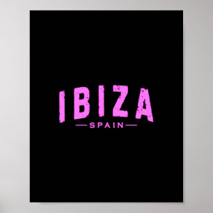 Ibiza Spanien Balearische Inseln Urlaub Sommer Str Poster