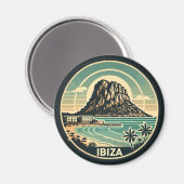 Ibiza Spanien Felsen Es Vedra Abzeichen Magnet (Vorderseite/Rückseite)