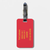 IBIZA Spanien Gewohnheits-Gepäckanhänger Gepäckanhänger (Rückseite vertikal)