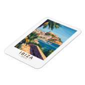 Ibiza Spanien Illustration Reisen Vintag Magnet (Linke Seite)