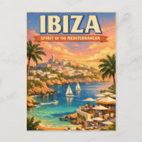 Ibiza, Spanien, in klassischem Retro-Look