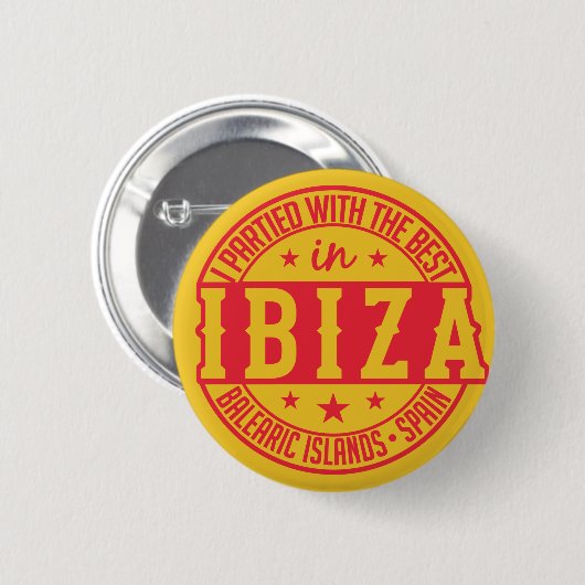 IBIZA Spanien Knöpfe Button (Vorne & Hinten)
