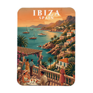 Ibiza Spanien Kühlschrankmagnet Vintage Reise Kuns Magnet