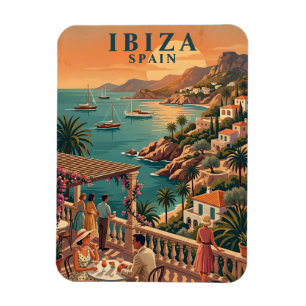 Ibiza Spanien Kühlschrankmagnet Vintage Reise Kuns Magnet