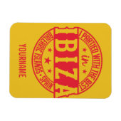 IBIZA Spanien - kundenspezifischer Monogramm-Magne Magnet (Horizontal)