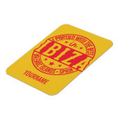 IBIZA Spanien - kundenspezifischer Monogramm-Magne Magnet (Linke Seite)