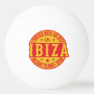 IBIZA Spanien kundenspezifischer Tischtennisball