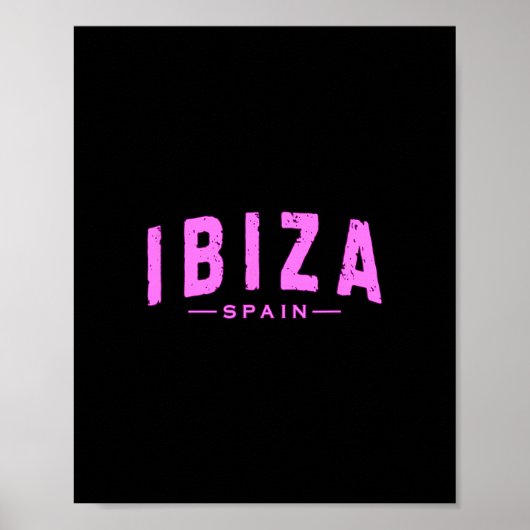 Ibiza Spanien Learic Inseln Urlaub Sommer Strand Poster (Vorne)