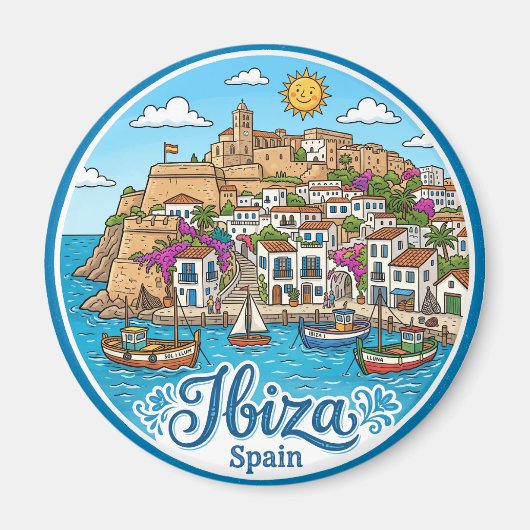 Ibiza Spanien Magnet (Vorne)