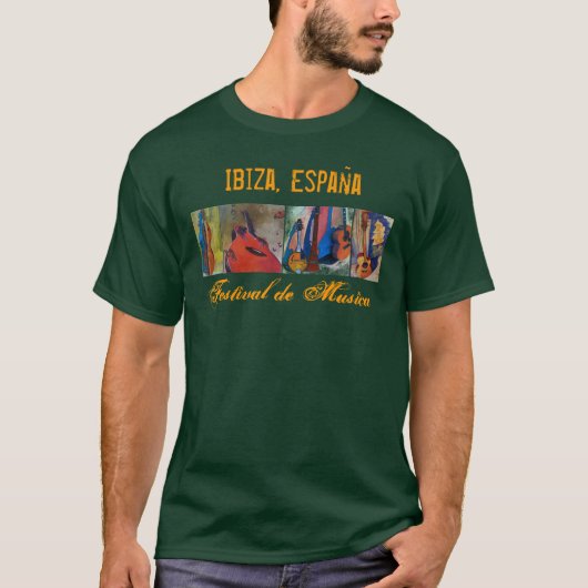Ibiza, Spanien-Musik-Festival - Front T-Shirt (Vorderseite)
