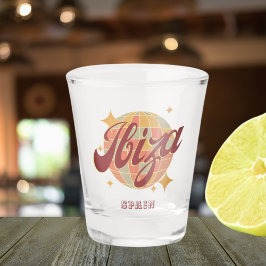 Ibiza Spanien Party Diskothek Retro Vintag Schnapsglas
