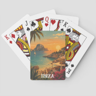 Ibiza Spanien Party Sommerurlaub Vintage Spielkarten