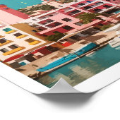 Ibiza Spanien Pop Kunst, Dichtung und Musik Poster (Ecke)