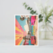 Ibiza Spanien Pop Kunst, Dichtung und Musik Postkarte (Stehend Vorderseite)