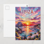 Ibiza Spanien Postkarte (Vorne/Hinten)