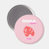Ibiza, Spanien, Preppy, Preppy Room, Pink Magnet (Vorderseite/Rückseite)