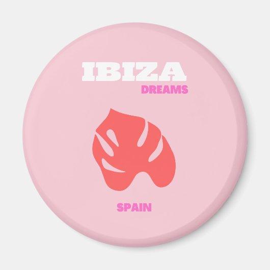 Ibiza, Spanien, Preppy, Preppy Room, Pink Magnet (Vorne)