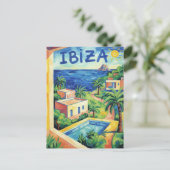 Ibiza Spanien Reise Postkarte (Stehend Vorderseite)