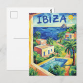 Ibiza Spanien Reise Postkarte (Vorne/Hinten)