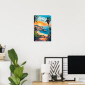 Ibiza Spanien Reisen Kunst, Dichtung und Musik Vin Poster (Heimbüro)