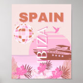 Ibiza, Spanien, Reisen Kunst, Preppy Art, Pasta Poster (Vorne)
