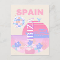 Ibiza, Spanien, Reisen Kunst, Preppy Art, Pink