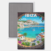 Ibiza Spanien Reisen Magnet (Vorderseite/Rückseite)