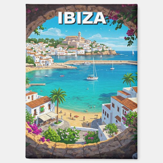 Ibiza Spanien Reisen Magnet (Vorderseite)