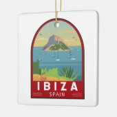Ibiza Spanien Reisen Vintage Kunst Keramikornament (Links)