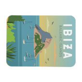 Ibiza Spanien Reisen Vintage Kunst Magnet (Horizontal)